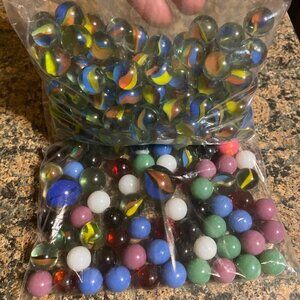 Lot of 100+ Vintage 1990s Marbles